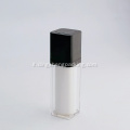 Ruota la bottiglia airless cosmetica a doppia parete con pompa airless bianca per uso personale per la cura della pelle